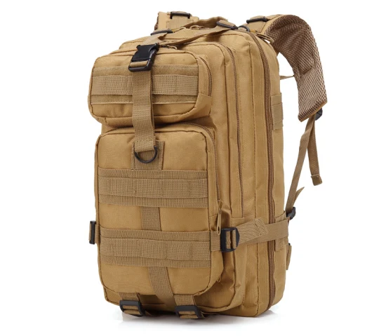 Grande capacidade esportes ao ar livre lazer viagem acampamento caminhadas 3p camuflagem estilo militar tático mochila pacote saco (cy0001)