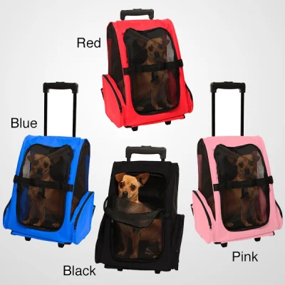 Conforto portátil Oxgord Pet Travel Cat Dog Rolling Backpack